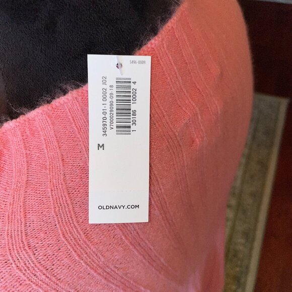 NWT Women's OLD NAVY Pink Sweater Medium - Picture 6 of 6